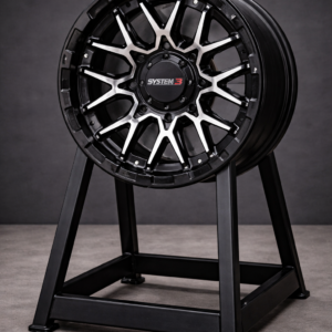 ROUE 14X7 4/137 4+3 (+10MM) ST6 NOIR/MAC