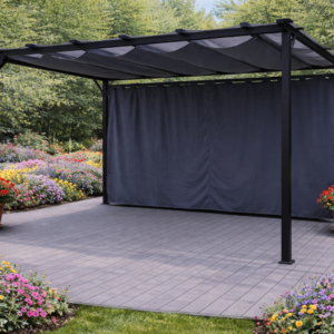 PANNEAU LATÉRAL POUR PERGOLA CASILDA 10' (NOIR)