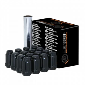 ÉCROUS CONIQUE NOIR 12MMX1.25 SPLINE PK16