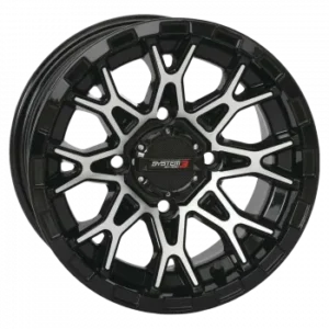 ROUE 14X7 4/137 4+3 (+10MM) ST6 NOIR/MAC