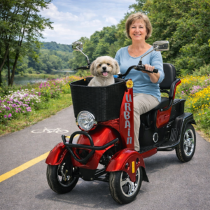 QUADRIPORTEUR URBAIN ROUGE