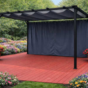 PANNEAU LATÉRAL POUR PERGOLA CASILDA 13' (NOIR)