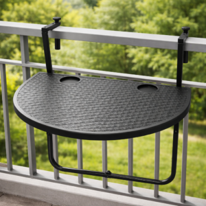 TABLE DE BALCON AJUSTABLE 3 POSITIONS (GRIS)