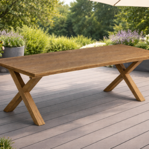 FUJI TABLE À DINER 39''X70'' PATTES EN FORME DE X