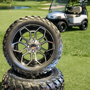 225/30R14 PNEU STREET SUR ROUE CHROMÉE 14''