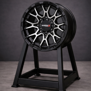 ROUE 14X7 4/137 4+3 (+10MM) ST6 NOIR/MAC