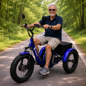CARGO VÉLO ÉLECTRIQUE (BLEU)