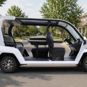 DENAGO City – Voiturette De Golf Électrique Urbaine (Blanc)